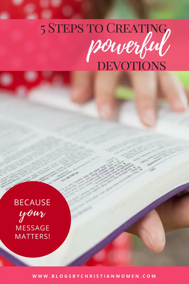 Learn to Craft Powerful Devotions