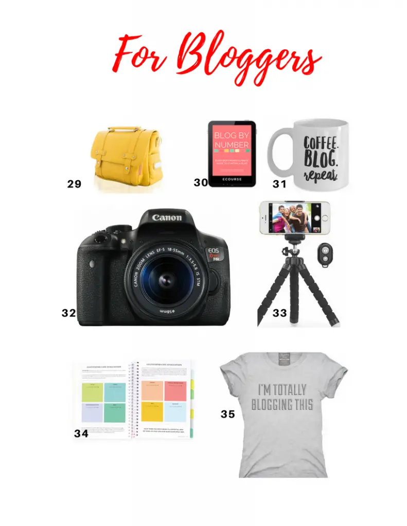 Gift ideas for bloggers