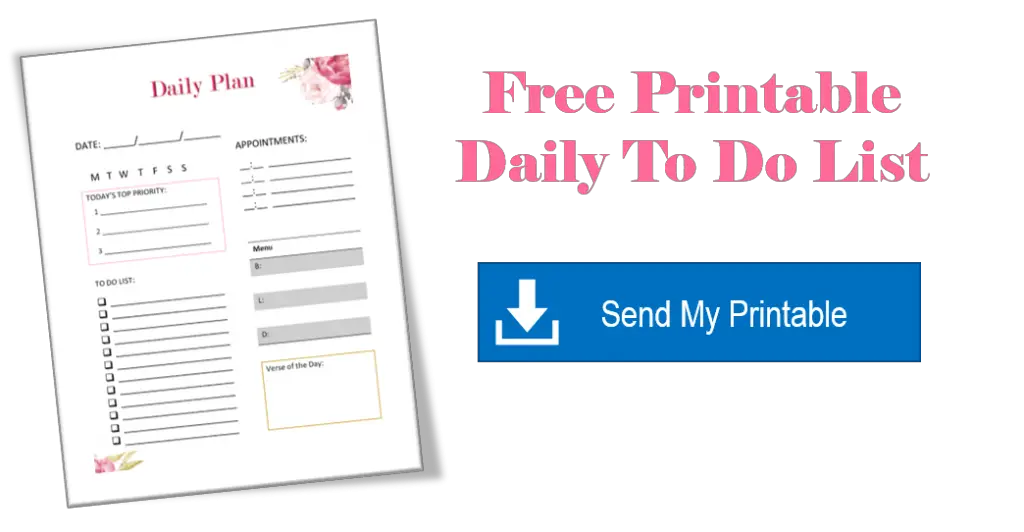 Daily to Do List Printable