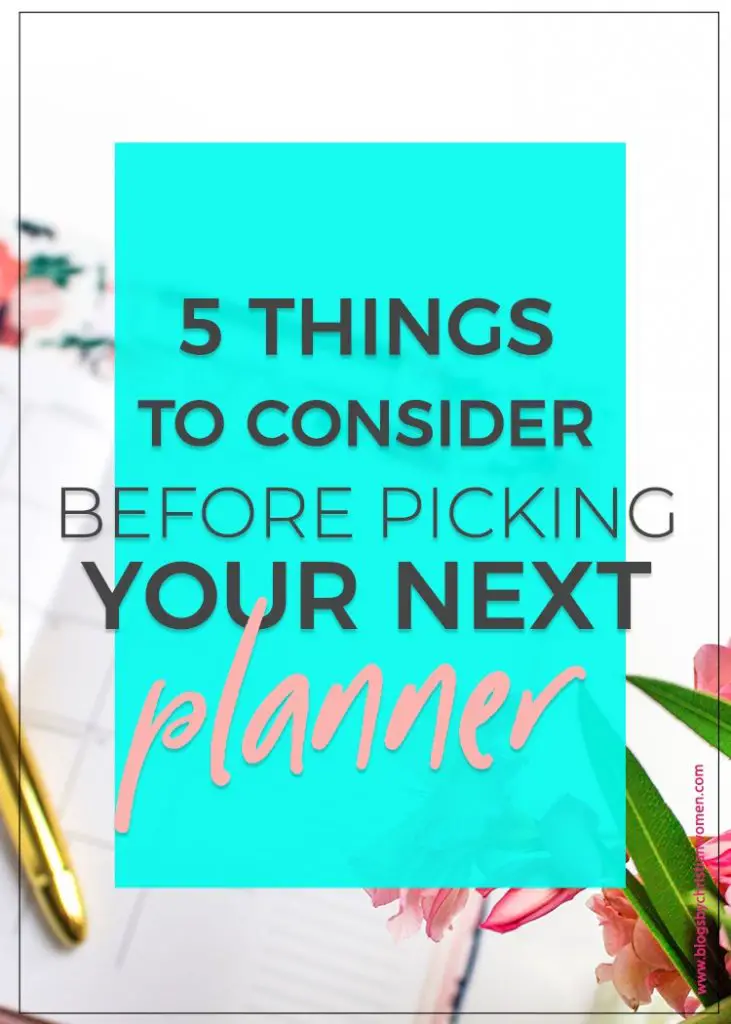 Picking the right planner for you | Are you using the right planner for you