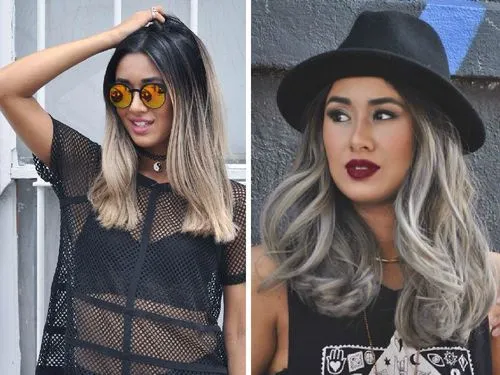 SILVER-ASHEN BLONDE HAIRSTYLE