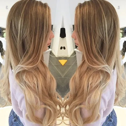 LONG BLONDE HIGHLIGHTS