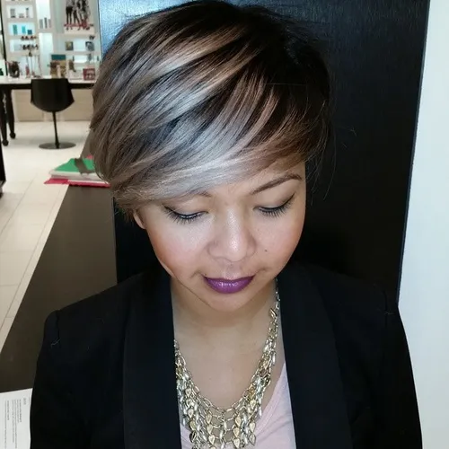 SILVERY GRADIENT PIXIE