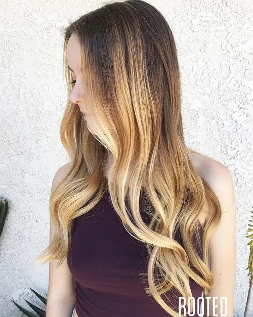 Long Balayage Ombre