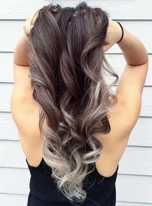 SILVER OMBRE TIPS