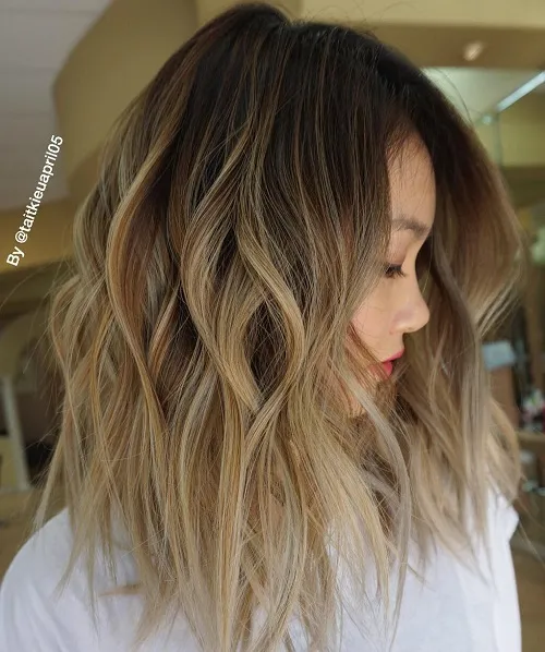 Messy Ombre Lob