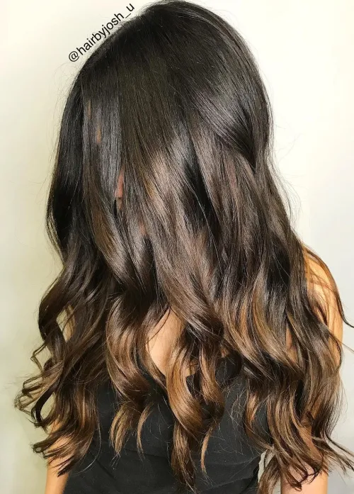 Sweet Brunette with Chocolate Highlights