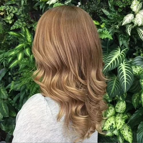 MEDIUM LIGHT COPPER CURLS