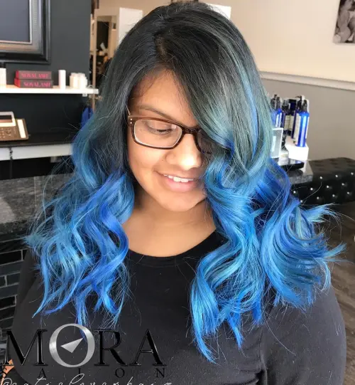COBALT BLUE BALAYAGE
