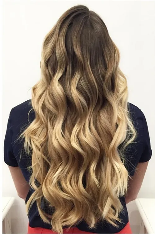 WAIST LENGTH OMBRE CURLS