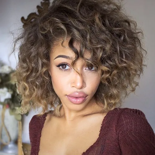 Curly Ombre Bob