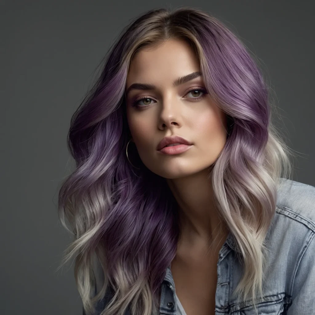 Blonde → Purple