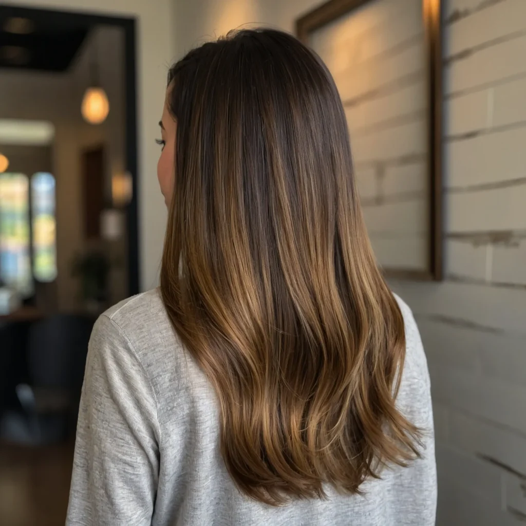 Honey-Golden Long Back View