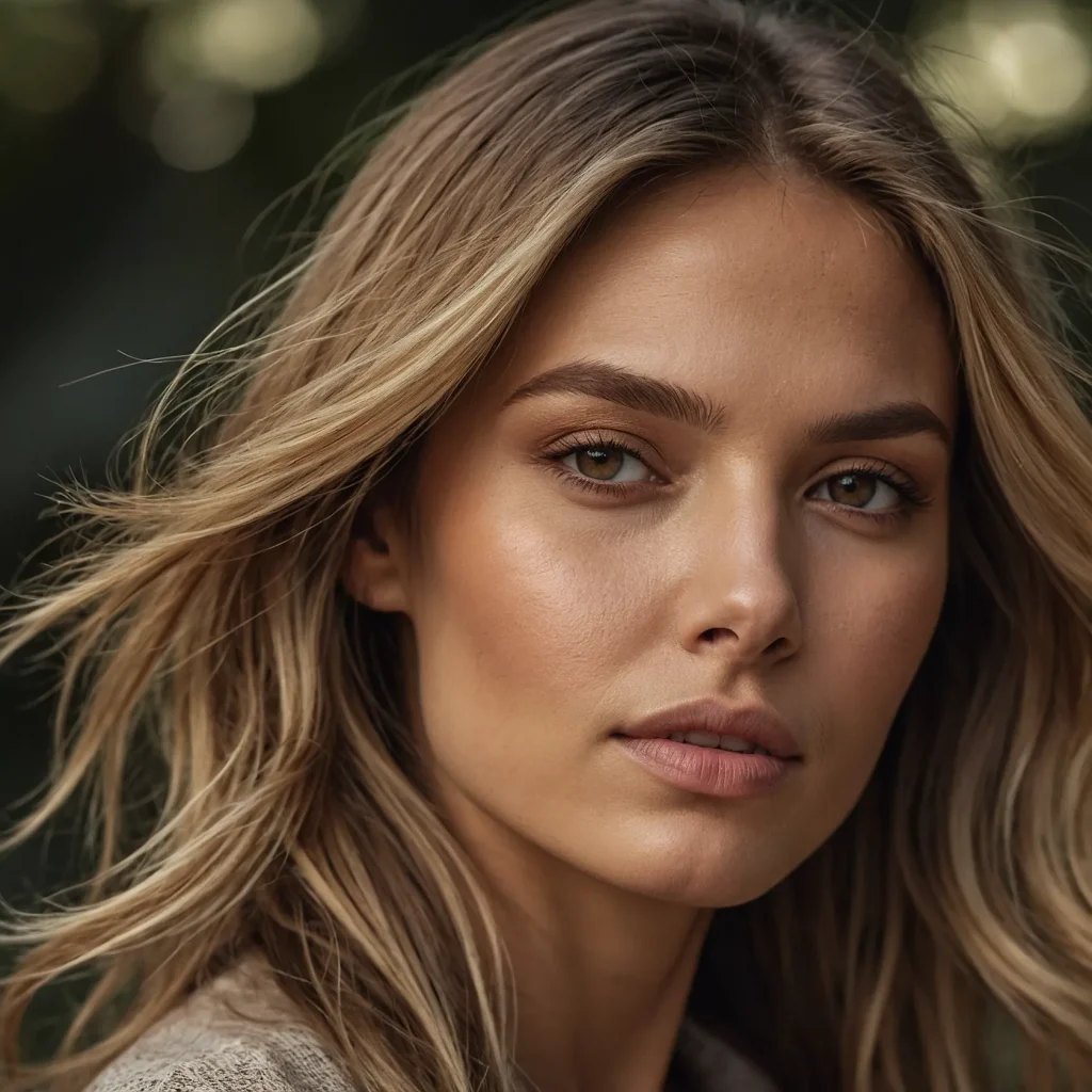 Natural-Looking Bronde Money Pieces