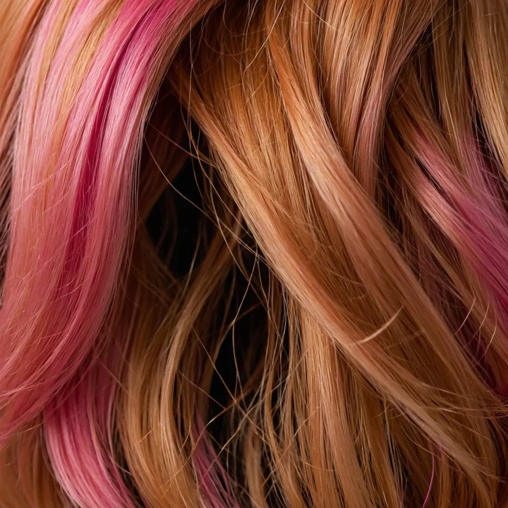 Ginger→ Pink Sleek Bob