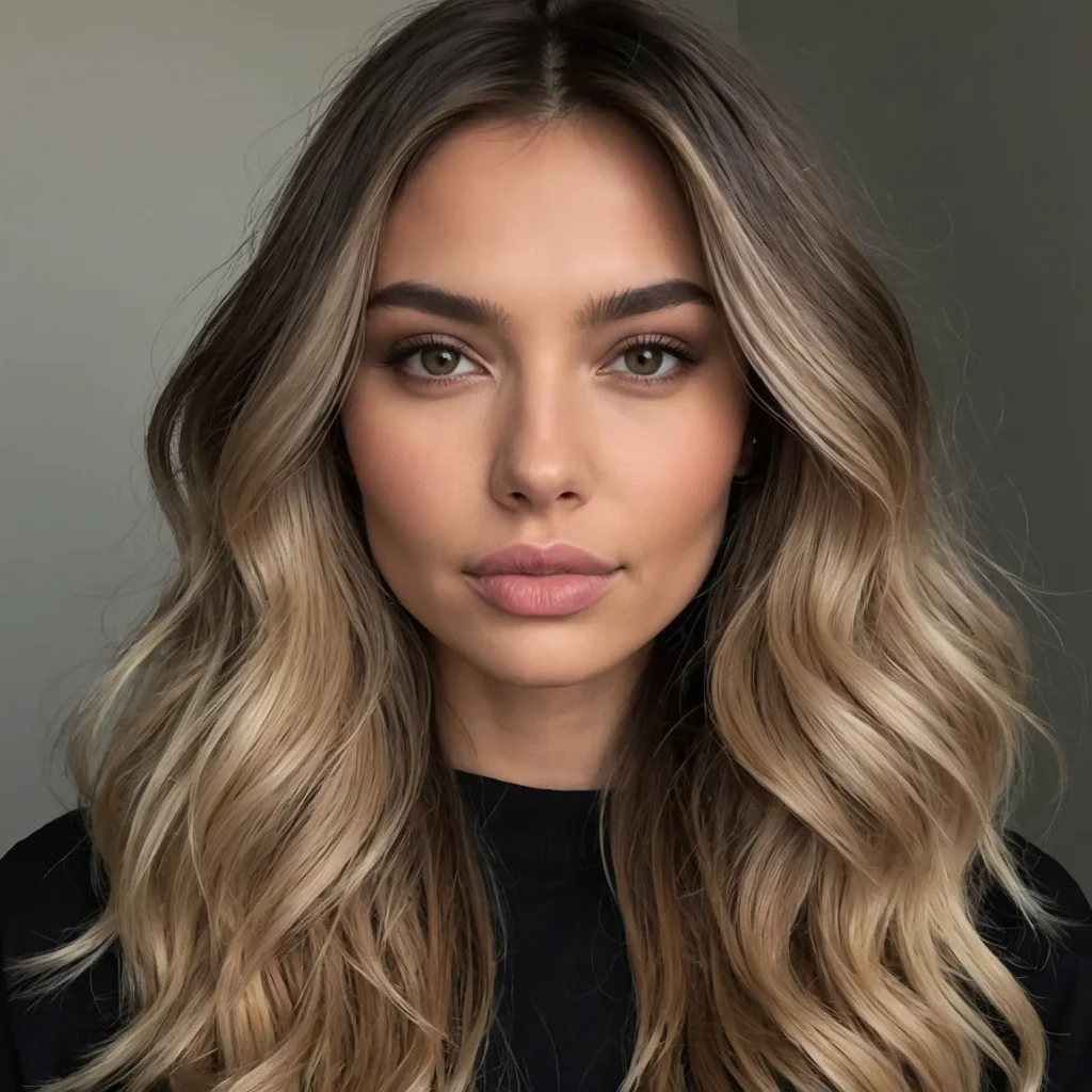 Ash‑Blonde Ombre