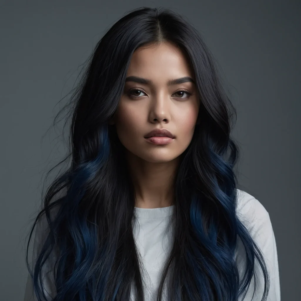 Navy Blue Ombre