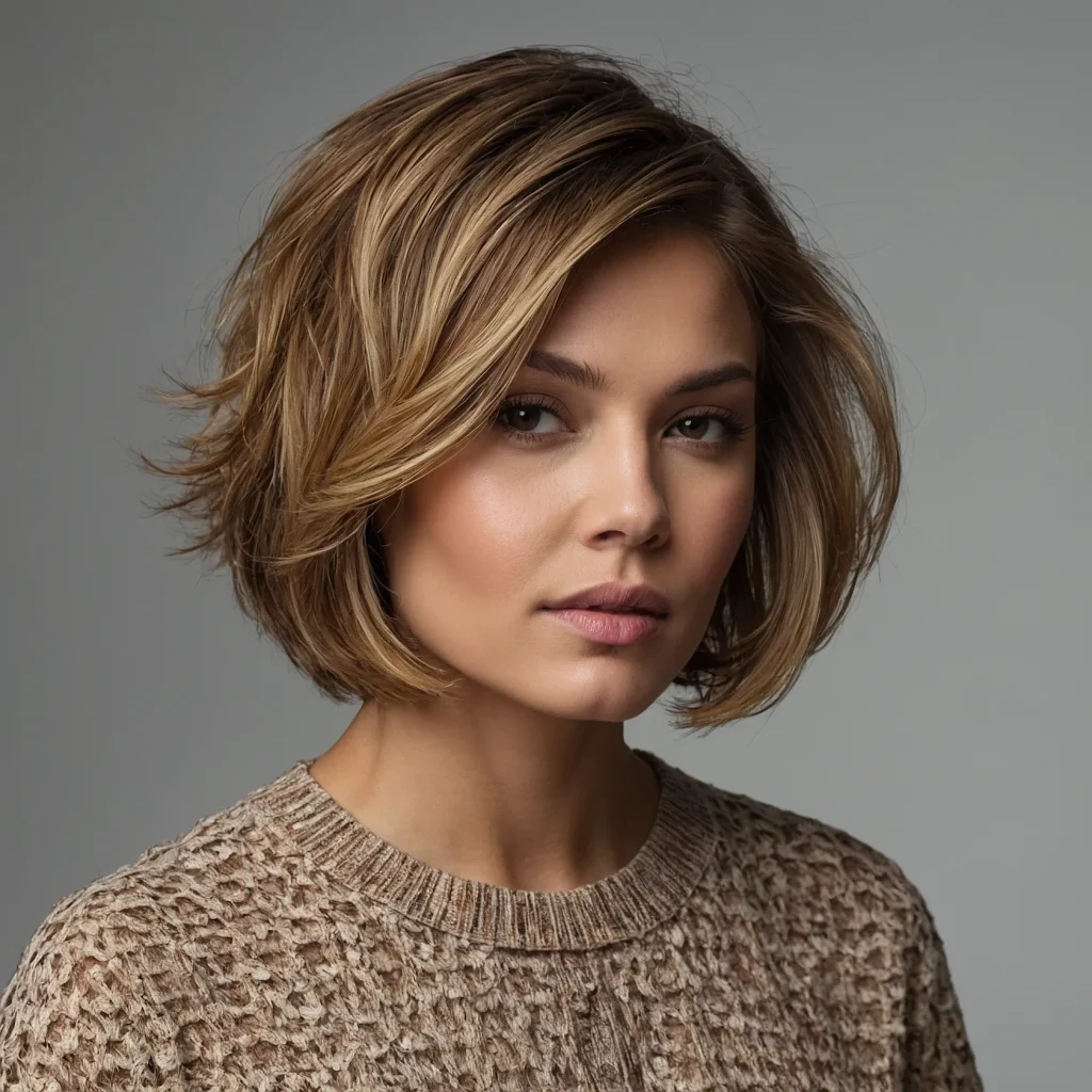Piece‑y Bronde Bob
