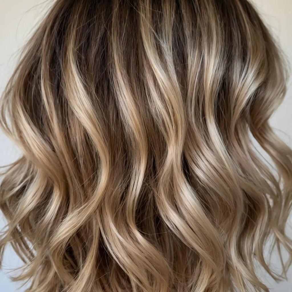Blonde Balayage on Collarbone-Skimming Hair