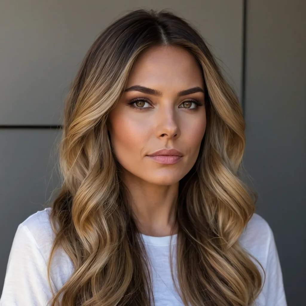 Dark Brown to Warm Blonde Ombre