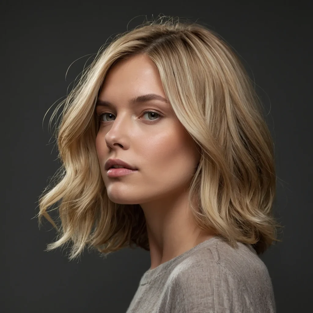 Buttery Blonde with Ashy Roots