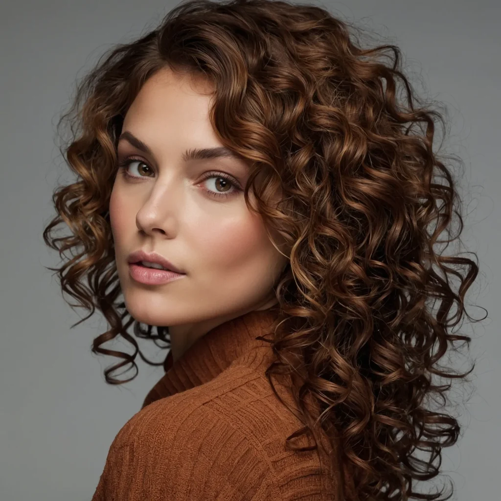 Warm Brown + Deep Auburn Curls
