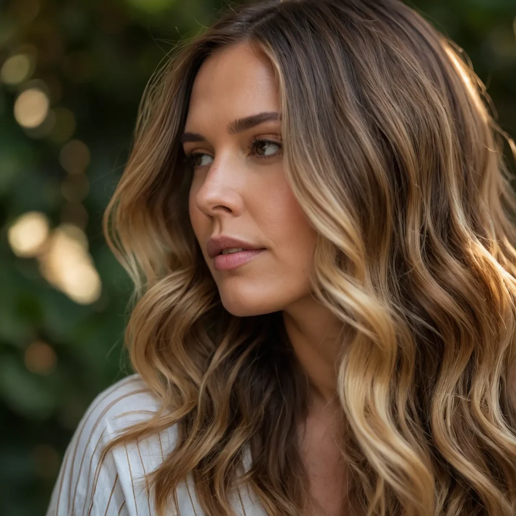 Honey Ombre on Brunette Waves