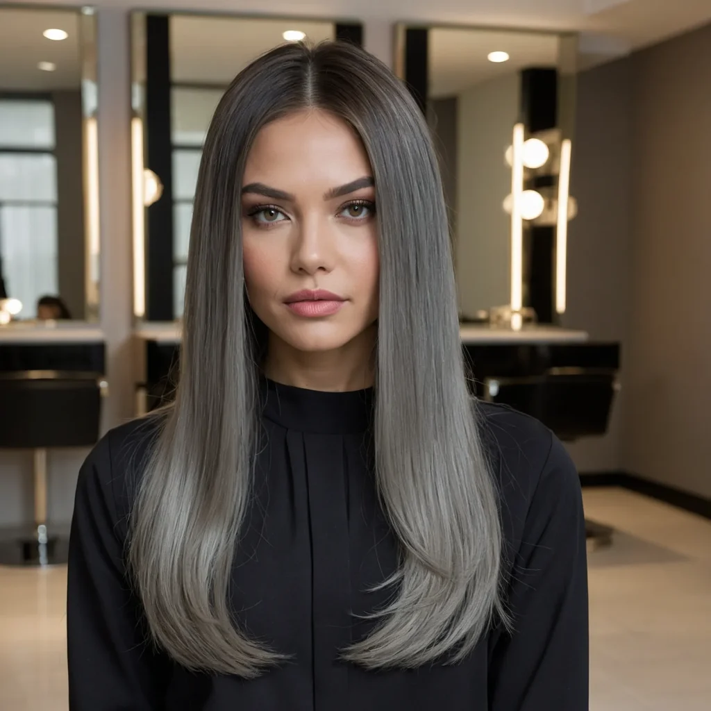Grey → Black Reverse Ombre