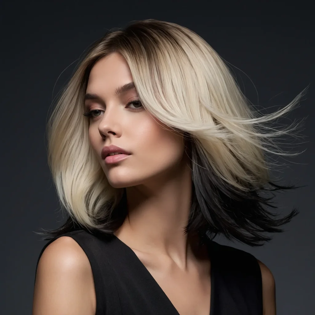 Reverse Ombre (Light Roots ➝ Dark Ends)