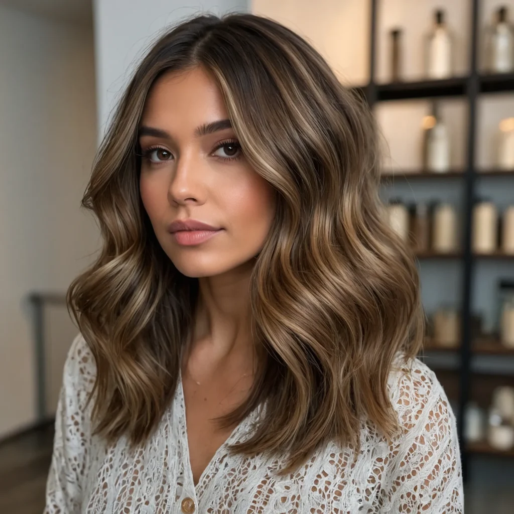 . Baby Brown Balayage Lob