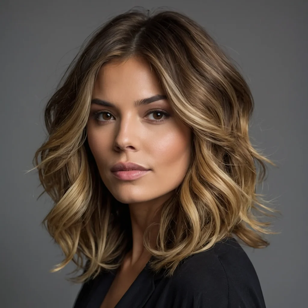 Mocha Brown with Blonde Accents