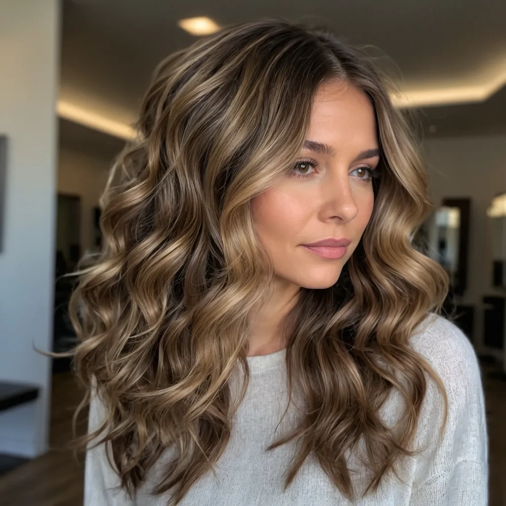 Glossy Ghost Waves with Balayage