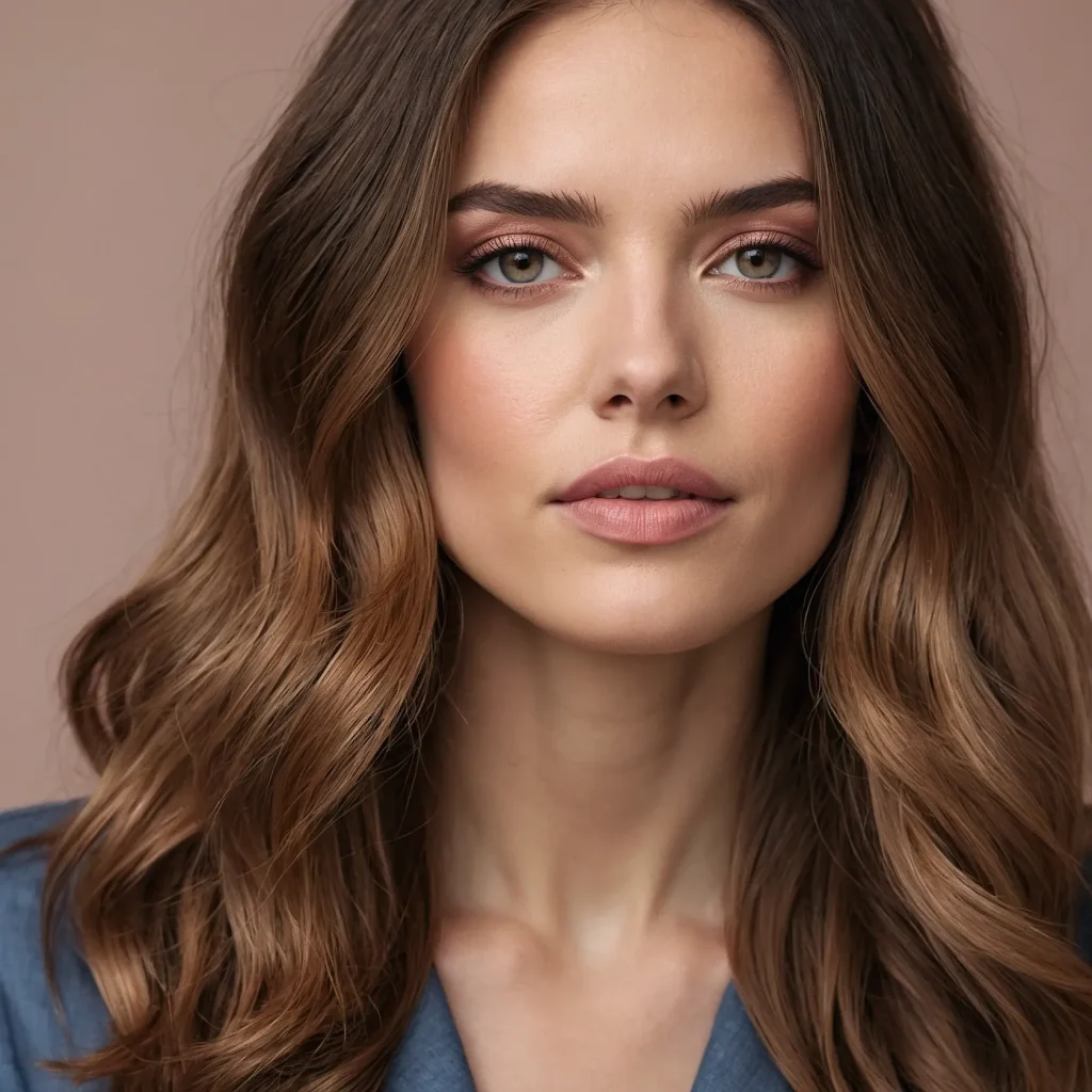 Brunette with Rose Gold Accents