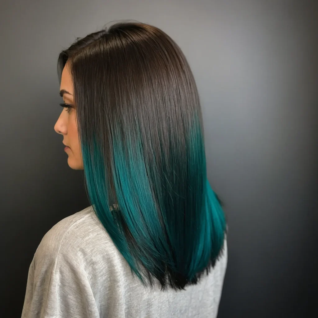 Black→ Teal Edge Fade