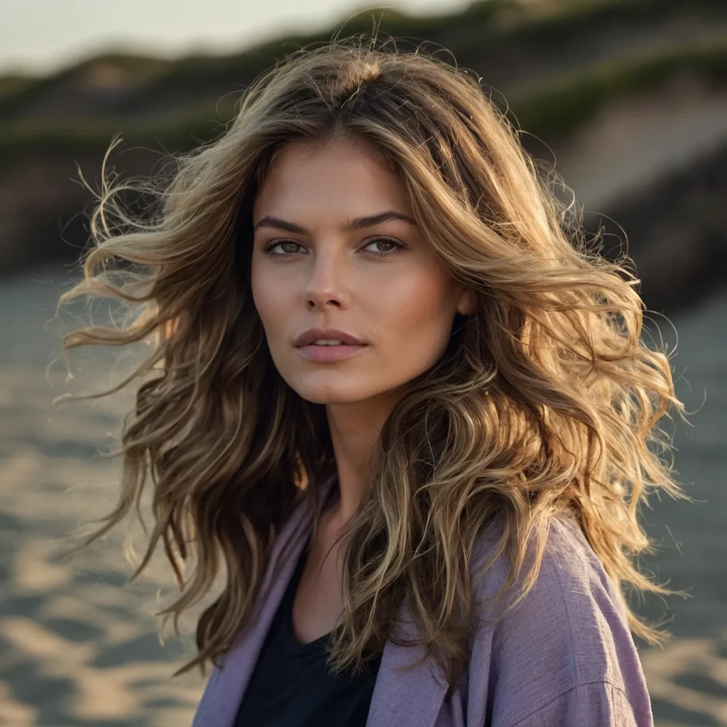 Sandy Blonde & Lavender Ombre