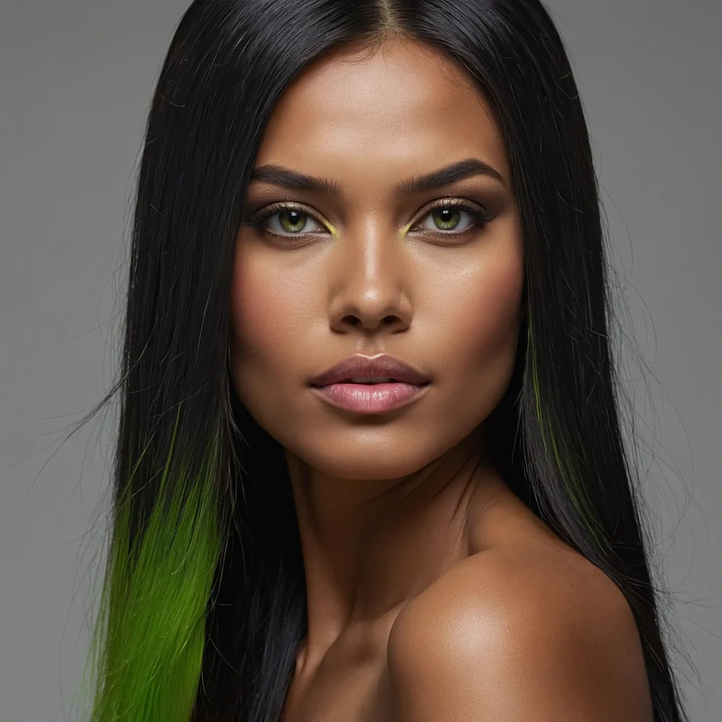 Lime Green Ombre