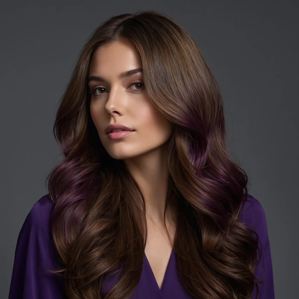 Black to Purple Ombre