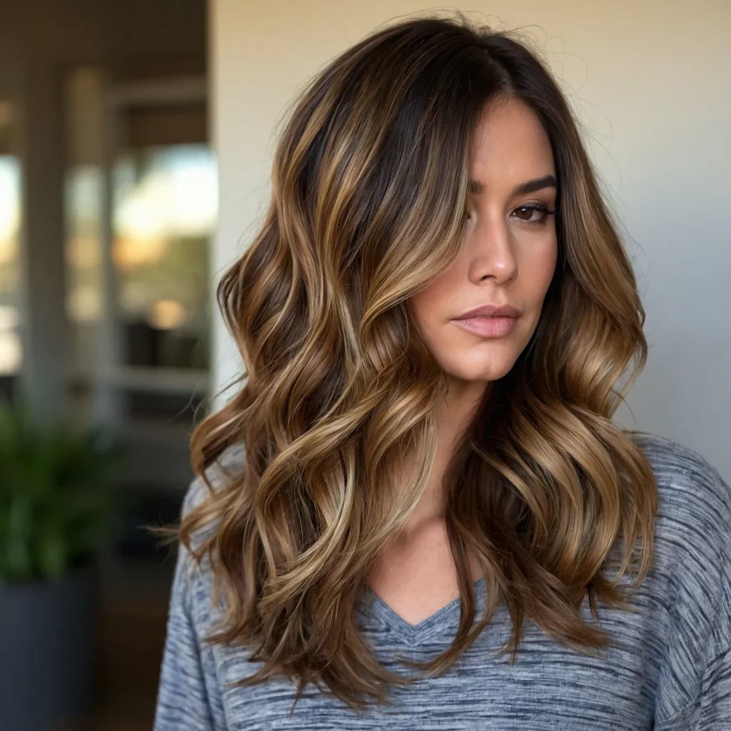 Classic Tiger’s Eye Balayage on Long Hair