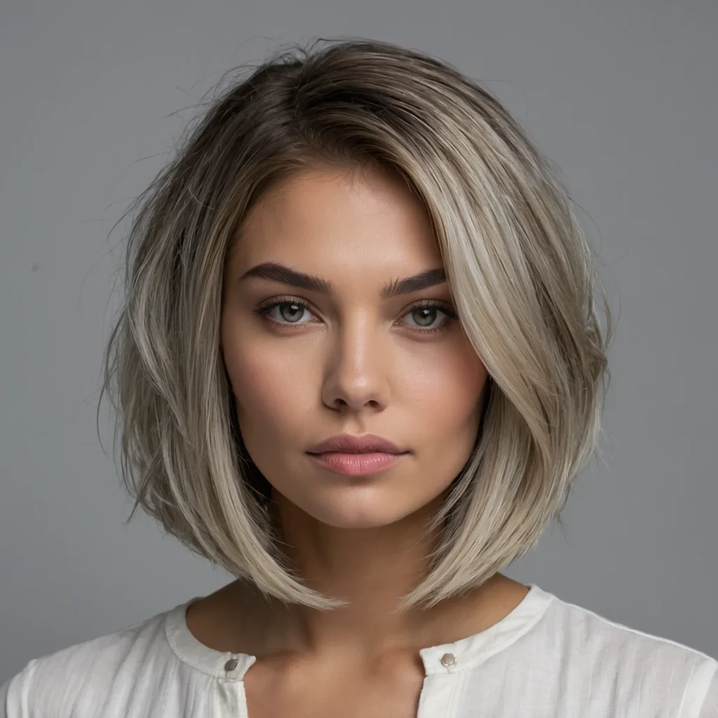 Icy Tone Bob Balayage