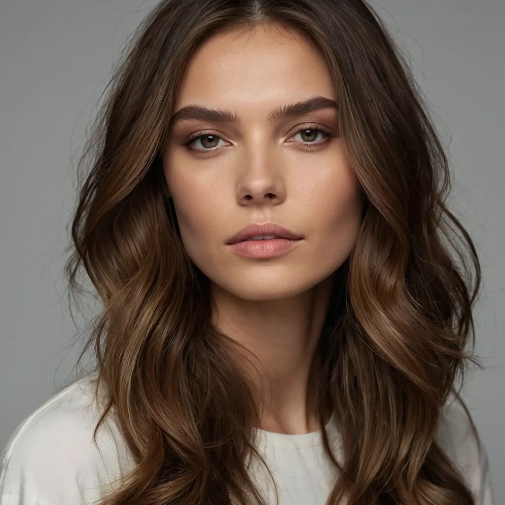 Brunette with Subtle Highlights
