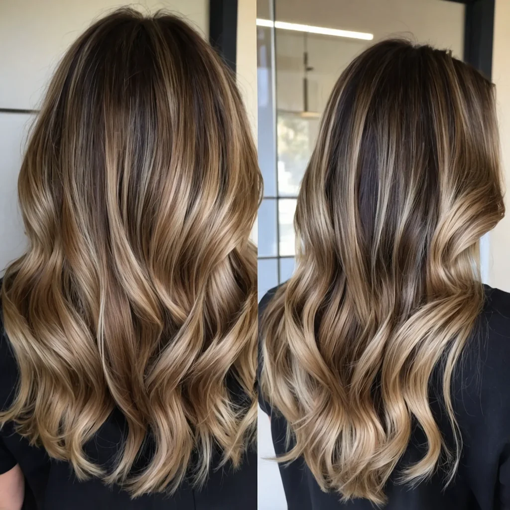 Smoky Blonde Reverse Balayage