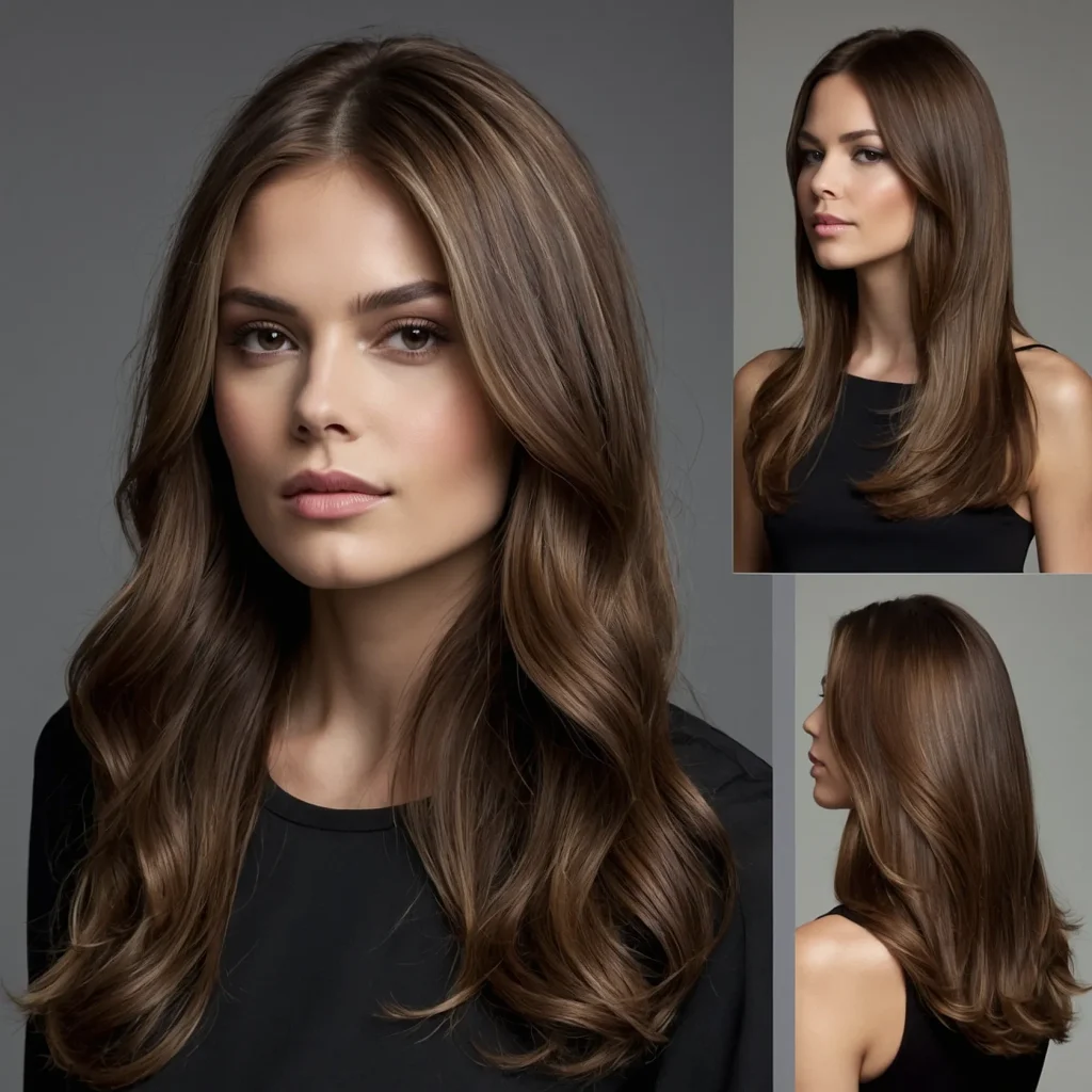 Minimalist Highlights on Dark Hair
