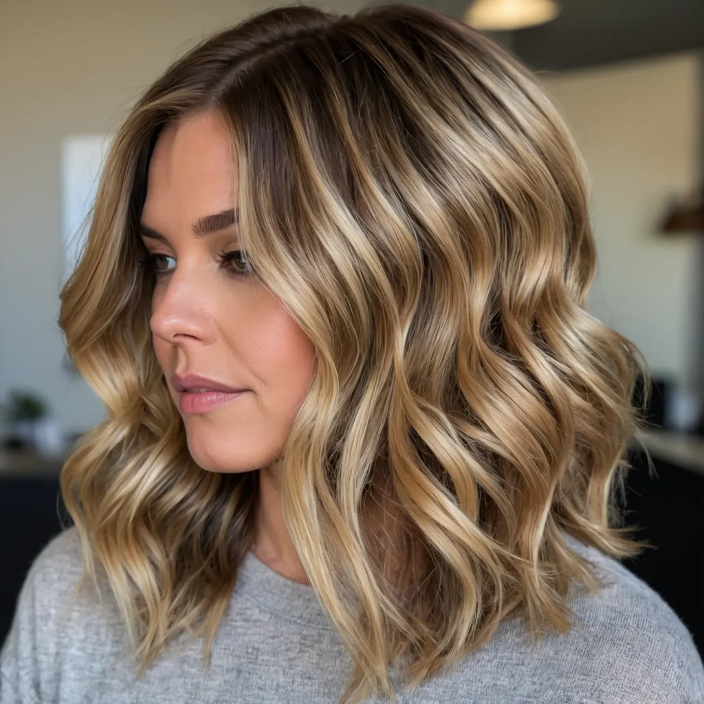 Warm Blonde Reverse Balayage