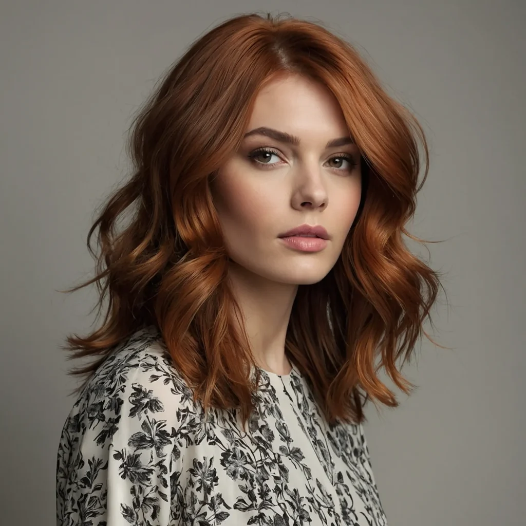 Light Copper Ombre on Auburn Hair