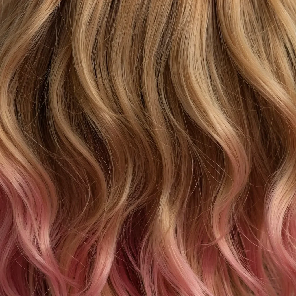 Caramel Blonde → Chocolate Brown