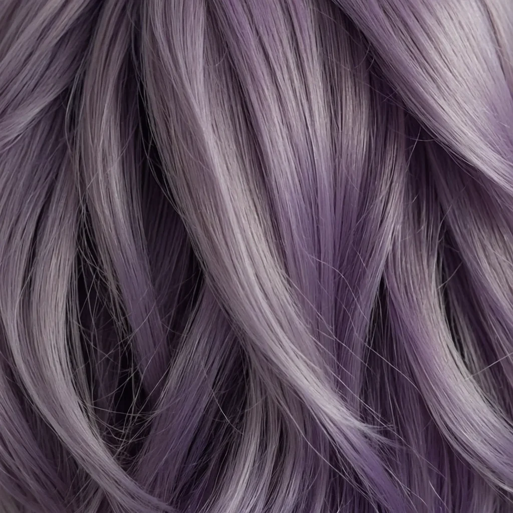 Lilac to Silver Ombre