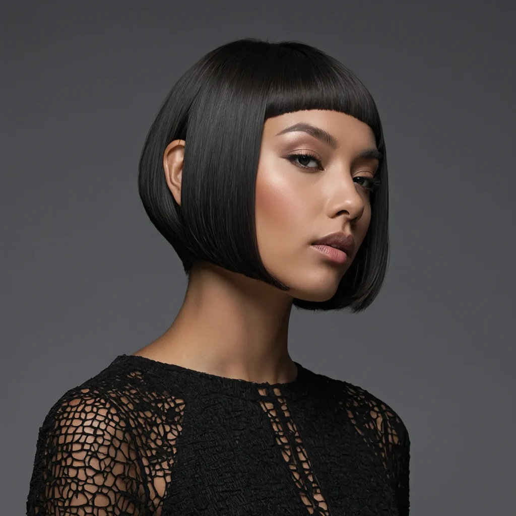White‑Platinum Blonde → Brown Bob
