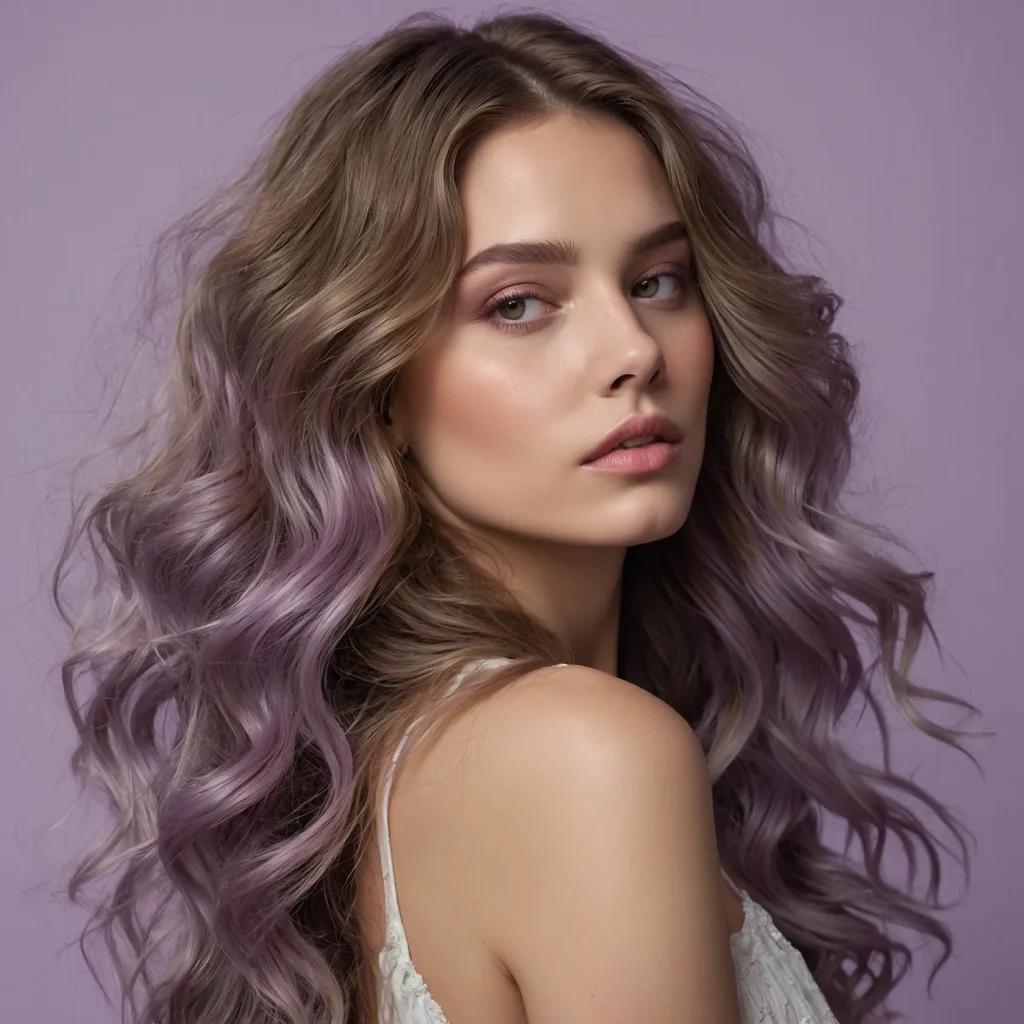 Pastel Lavender Reverse Ombre
