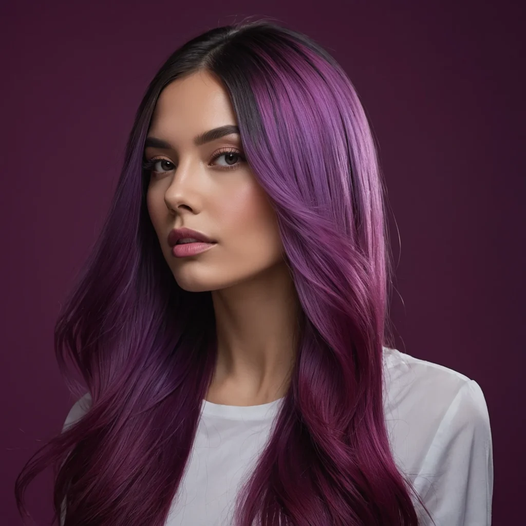Magenta-to-Violet Ombre