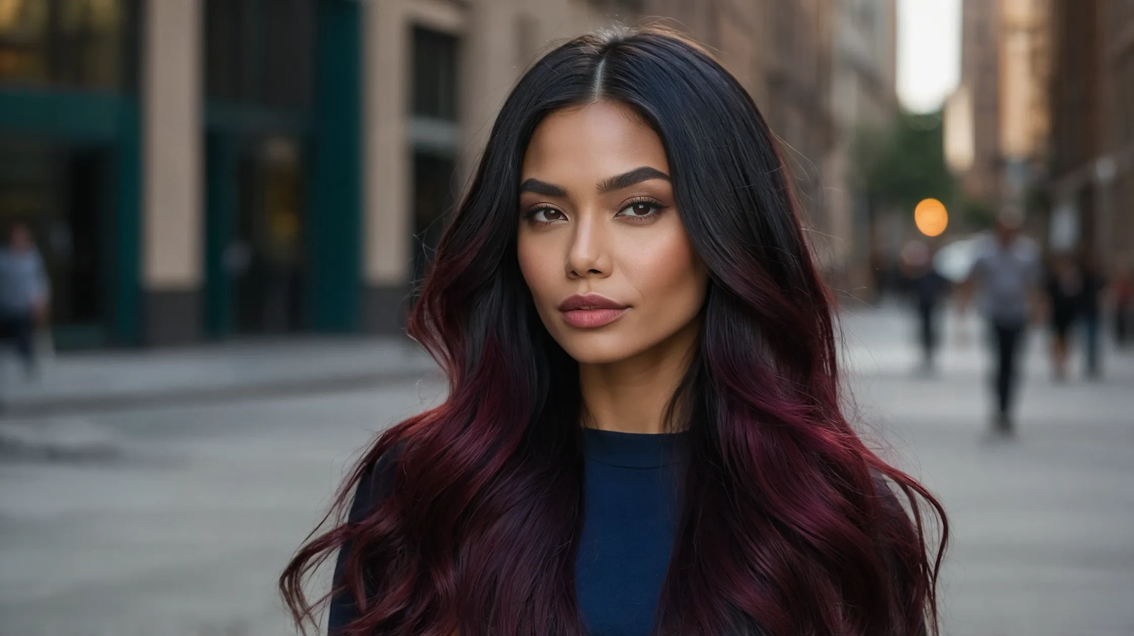 20 Vivid Ideas for Black Ombre Hair